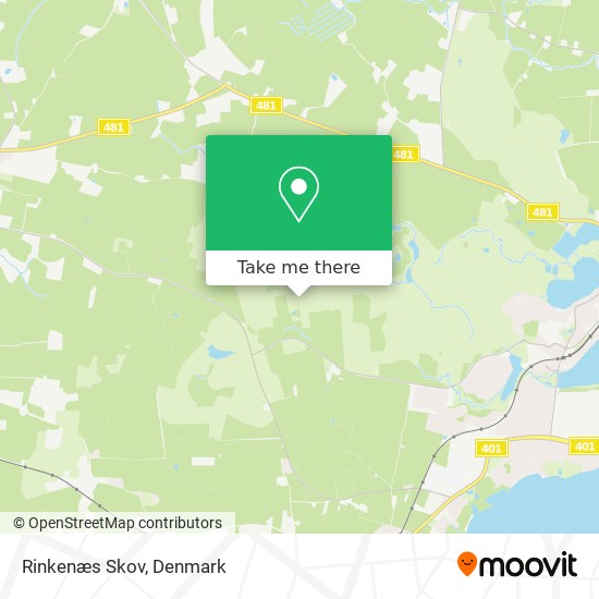 Rinkenæs Skov map