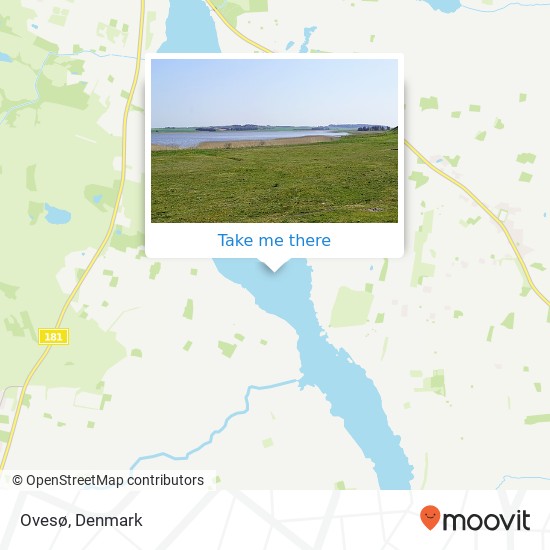 Ovesø map