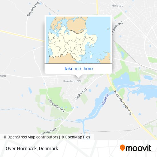 Over Hornbæk map