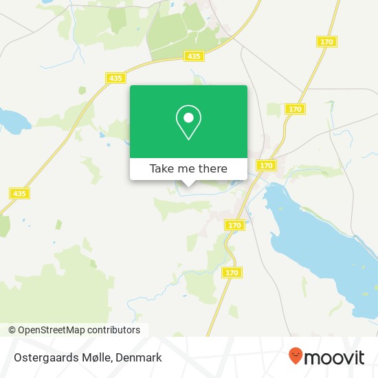 Ostergaards Mølle map