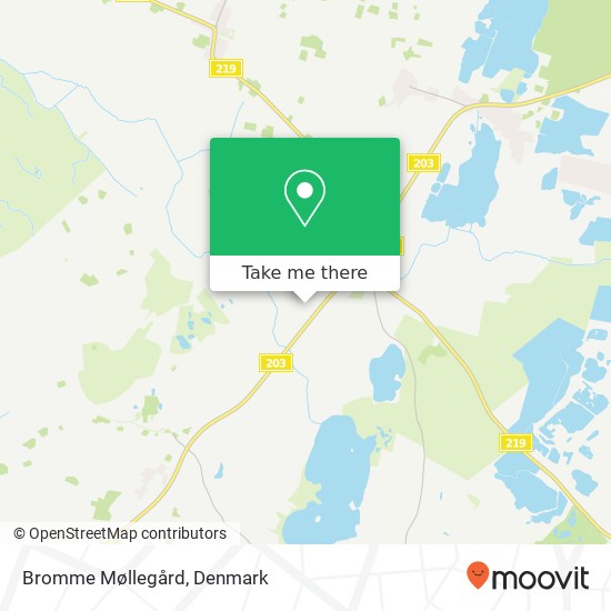 Bromme Møllegård map