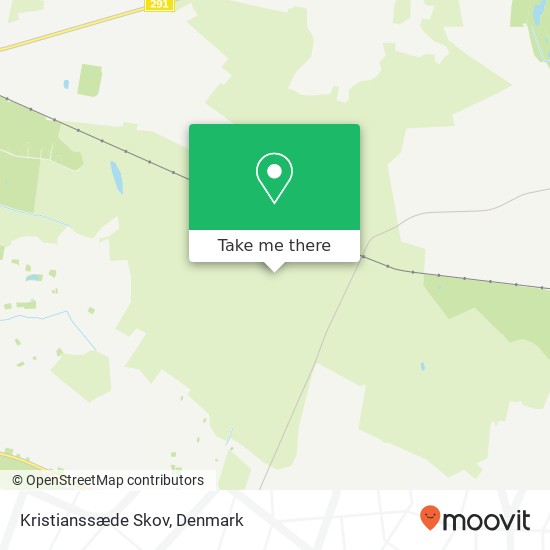 Kristianssæde Skov map