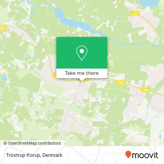 Tröstrup Korup map