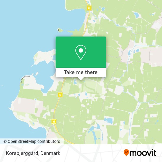 Korsbjerggård map