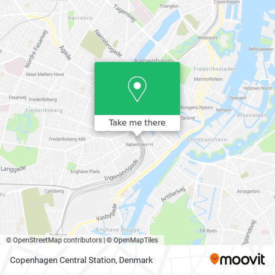 Copenhagen Central Station map