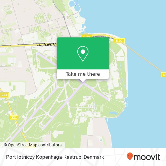 Port lotniczy Kopenhaga-Kastrup map