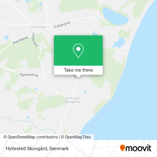 Hyllested Skovgård map