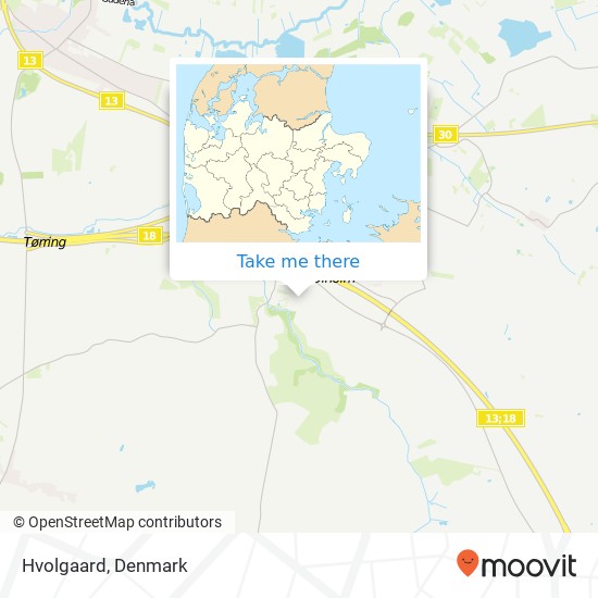Hvolgaard map