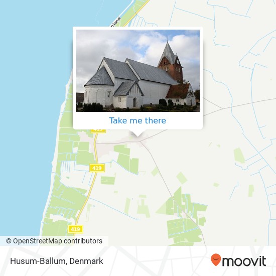 Husum-Ballum map