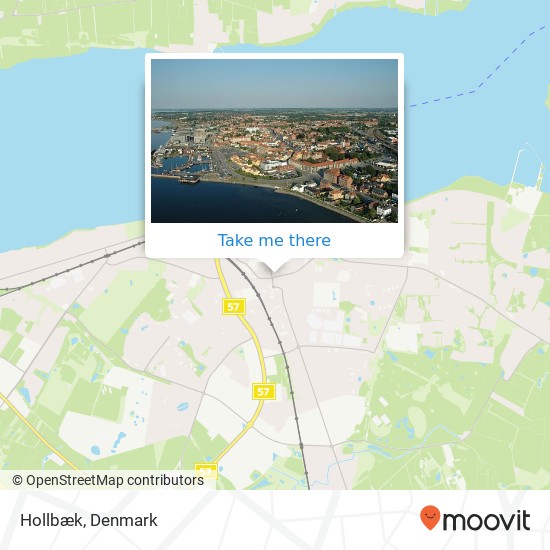 Hollbæk map