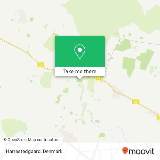 Harrestedgaard map