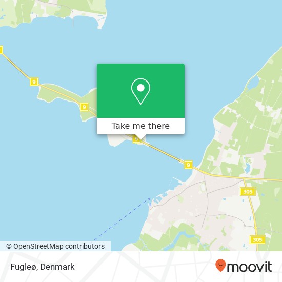 Fugleø map