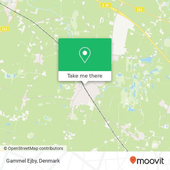 Gammel Ejby map