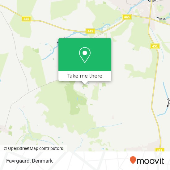 Favrgaard map