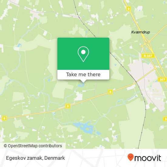 Egeskov zamak map