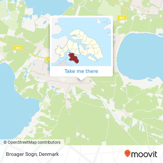 Broager Sogn map