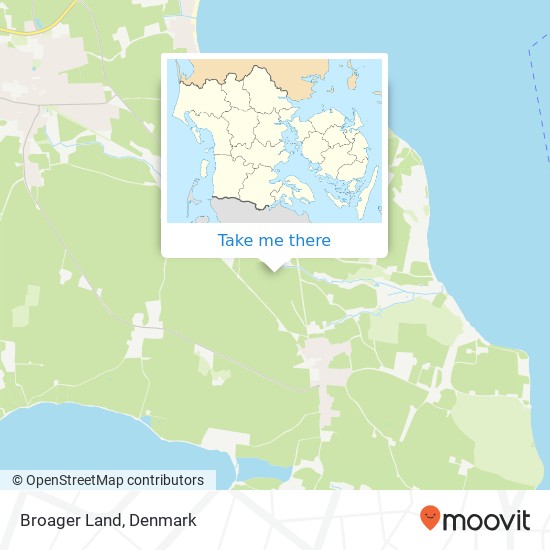 Broager Land map
