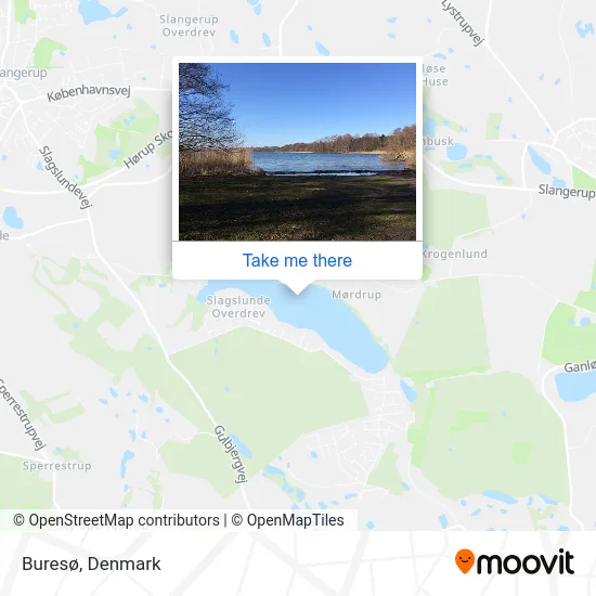 Buresø map