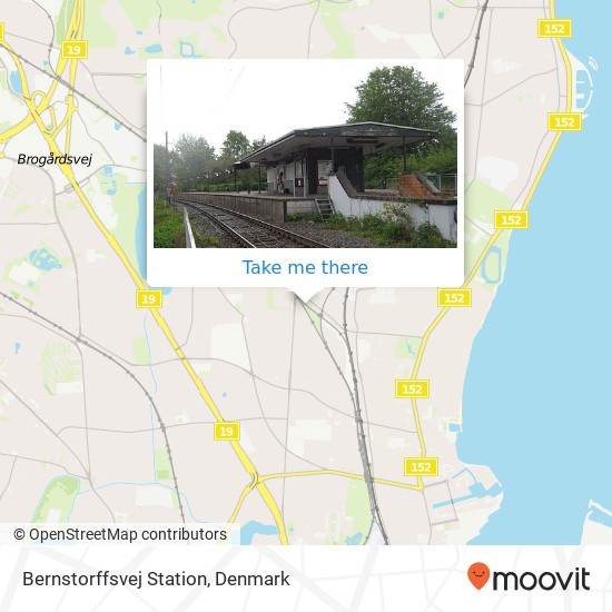 Bernstorffsvej Station map