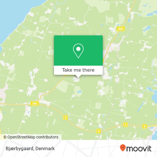 Bjærbygaard map