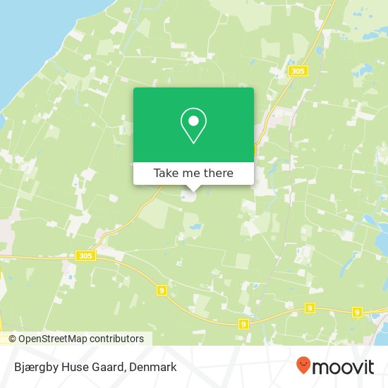 Bjærgby Huse Gaard map