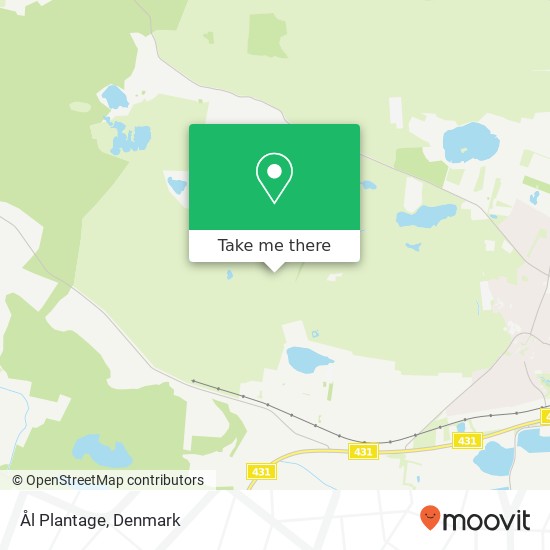 Ål Plantage map