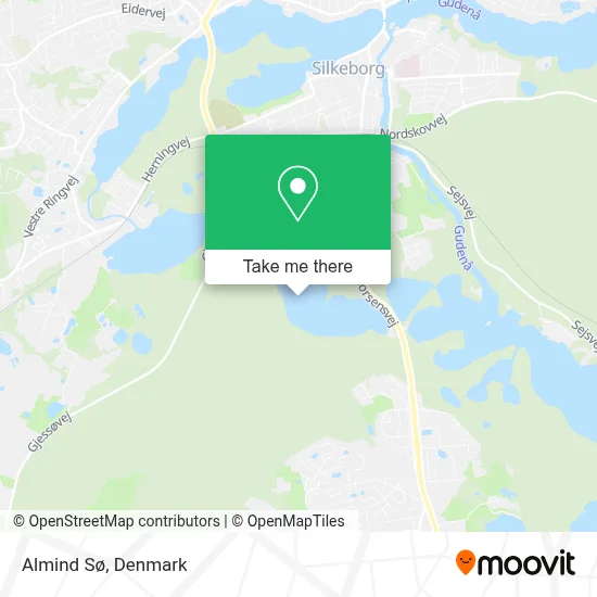 Almind Sø map