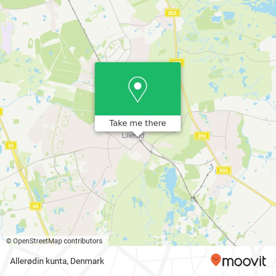 Allerødin kunta map