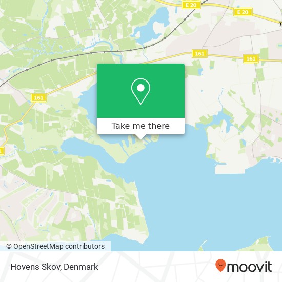 Hovens Skov map