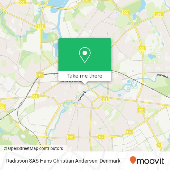 Radisson SAS Hans Christian Andersen map
