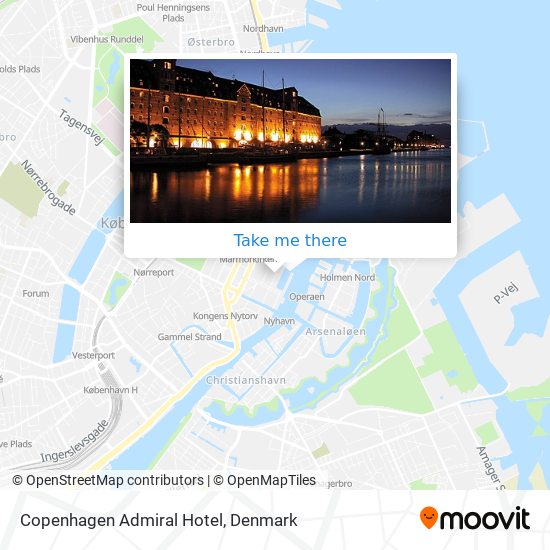 Copenhagen Admiral Hotel map