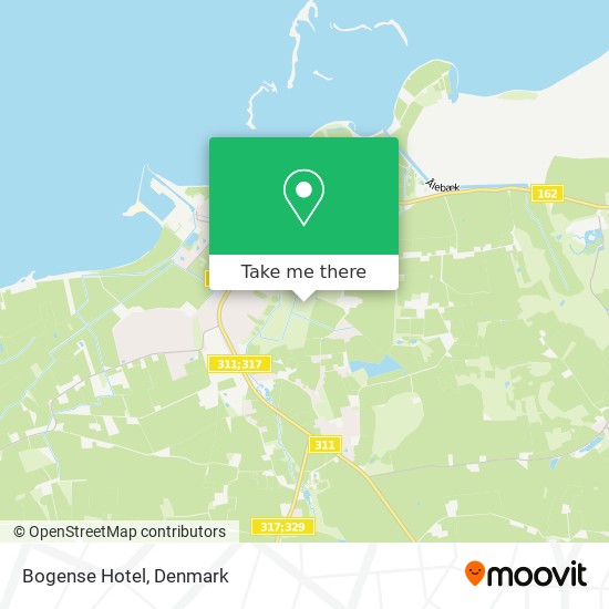 Bogense Hotel map
