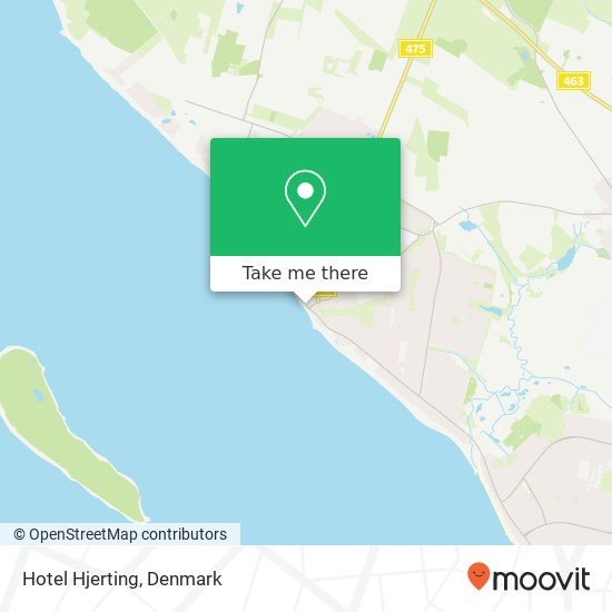 Hotel Hjerting map