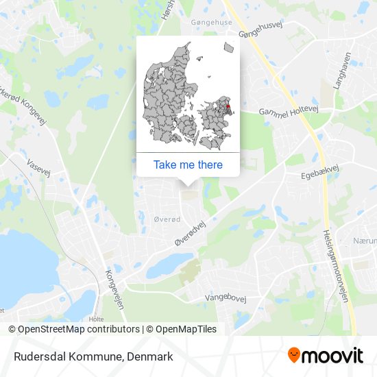 Rudersdal Kommune map