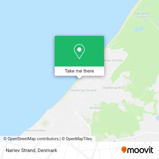 Nørlev Strand map