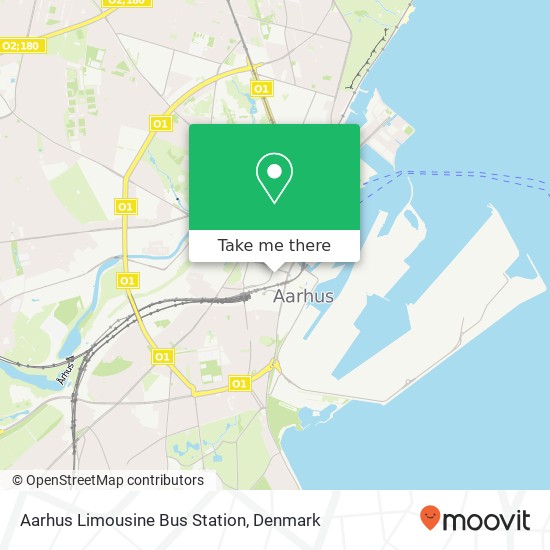 Aarhus Limousine Bus Station map
