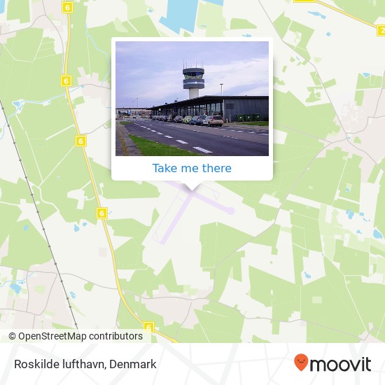 Roskilde lufthavn map