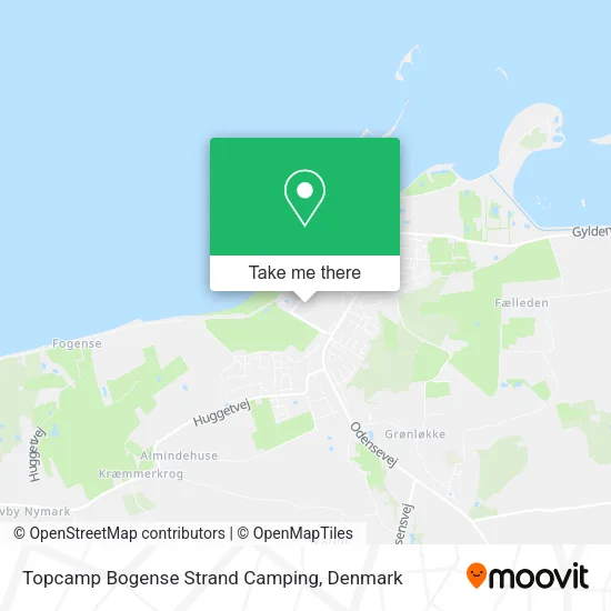 Topcamp Bogense Strand Camping map