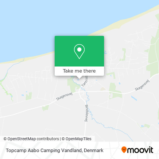 Topcamp Aabo Camping Vandland map