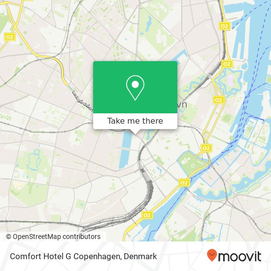Comfort Hotel G Copenhagen map