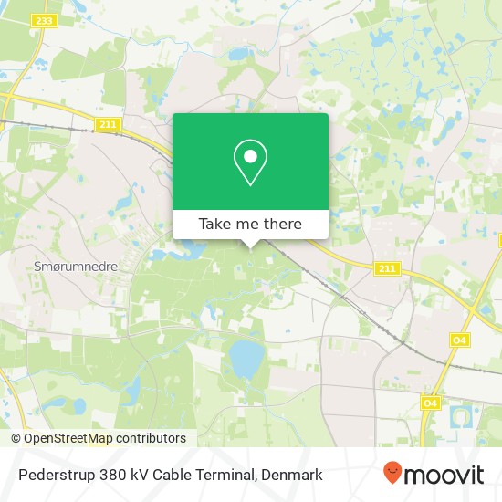 Pederstrup 380 kV Cable Terminal map