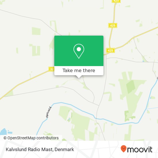 Kalvslund Radio Mast map