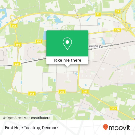 First Hoje Taastrup map