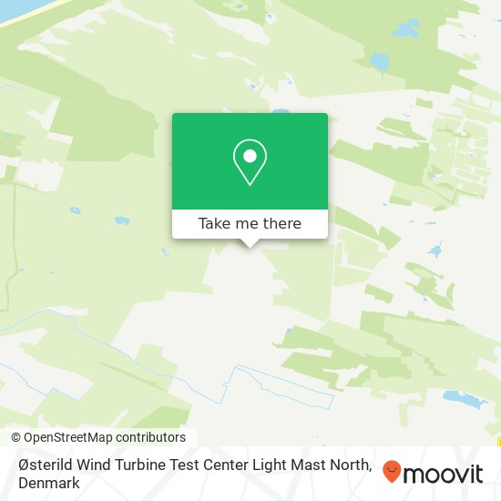 Østerild Wind Turbine Test Center Light Mast North map