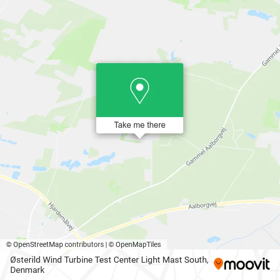 Østerild Wind Turbine Test Center Light Mast South map