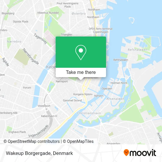 Wakeup Borgergade map