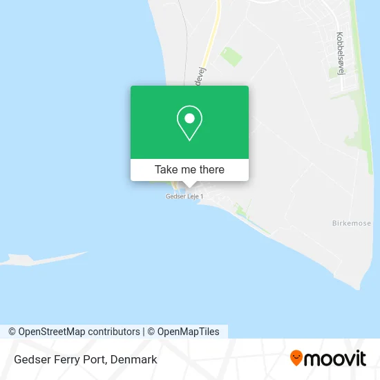 Gedser Ferry Port map