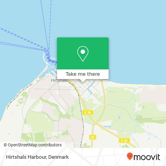 Hirtshals Harbour map