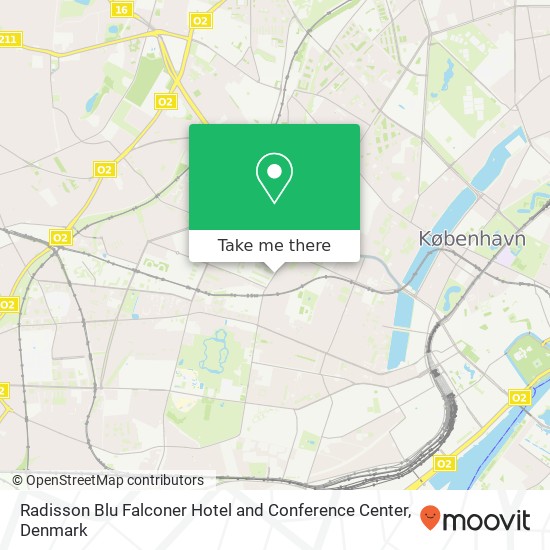 Radisson Blu Falconer Hotel and Conference Center map