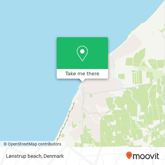 Lønstrup beach map
